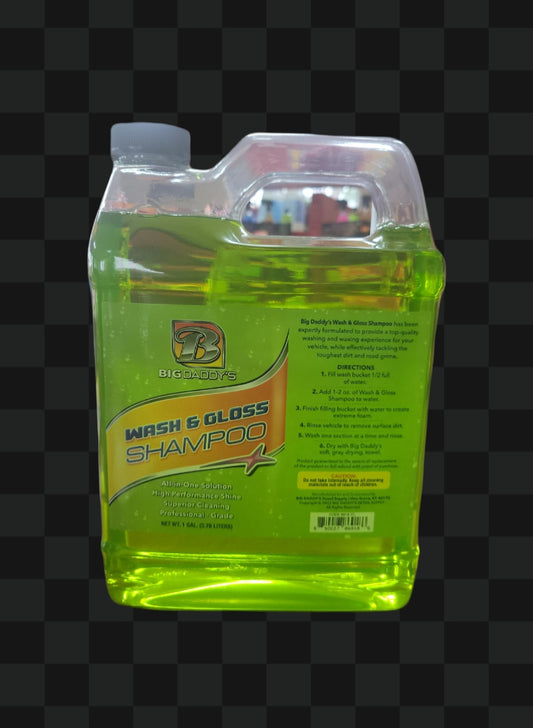 WASH & GLOSS SHAMPOO  1 GALLON